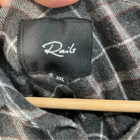 Rails Men’s Felix Button Down long Sleeve Plaid Shirt Size XXL - Picture 7 of 10